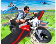 Flying motorbike real simulator robotos HTML5 játék