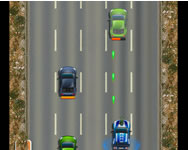 Road fury autós játék robotos HTML5 játék
